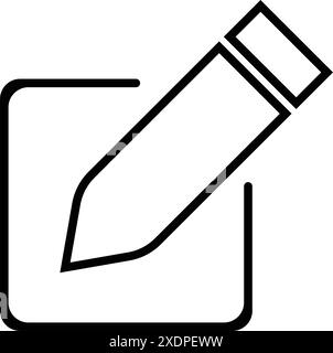 computer editing icon for web, apk, android illustration design Stock Vector