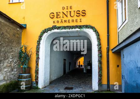 Restaurant Genusskrämerei, Hallein, Salzburg, Salzburg, Austria Stock Photo