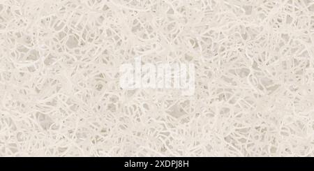 White cut paper as a box filler for careful goods and presents delivery. Top view of package filling seamless pattern. Vector bg Stock Vector