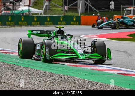 Race of Formula 1 Grand prix of Spain at Montmelo Catalunya circuit in Barcelona, Spain. 23rd June, 2024. ZHOU GUANYU (24) of China and Alfa Romeo during the FORMULA 1 RA ALVARO SANCHEZ/Cordon Press Credit: CORDON PRESS/Alamy Live News Stock Photo