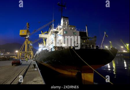 Ship, Port of Bilbao, Santurce, Bizkaia, Basque Country, Spain Stock ...