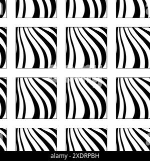White vector background with wavy lines and dots Stock Photo - Alamy