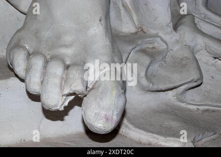 Sculptured Foot Stock Photo