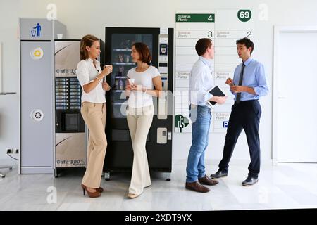 Office workers taking a break Stock Photo