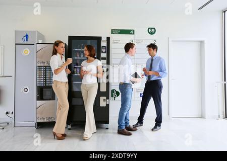 Office workers taking a break Stock Photo