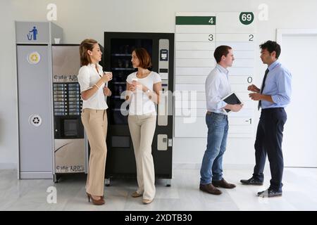 Office workers taking a break Stock Photo