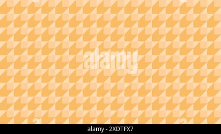 Abstract background of seamless pattern of yellow squares with shadows. High resolution full frame modern geometric background with copy space. Stock Photo