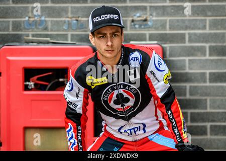 Belle Vue Aces' Ben Cook on the parade during the Rowe Motor Oil ...