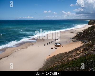 Praia das Bicas beach in Portugal Stock Photo