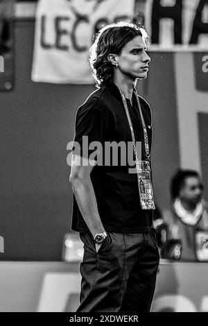 Riccardo Calafiori (Italy) during the UEFA Euro Germany 2024 match between Croatia 1-1 Italy at Leipzig Stadium on June 24, 2024 in Leipzig, Germany. Credit: Maurizio Borsari/AFLO/Alamy Live News Stock Photo