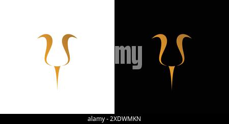 Luxurious and elegant rose logo design Stock Vector