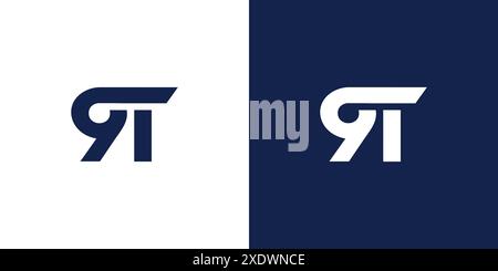 Modern and unique GT logo design Stock Vector