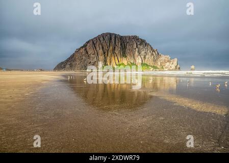 Taken from Morro Rock Beach. Morro Bay, California. Stock Photo