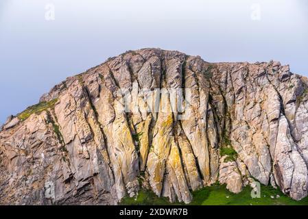 Taken from Morro Rock Beach. Morro Bay, California. Stock Photo