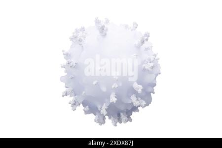 Lymphocytes and biomedical concept, 3d rendering. 3D illustration. Stock Photo