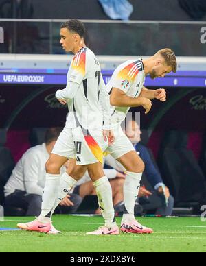 Jamal Musiala, DFB 10 Niclas Füllkrug, DFB 9 celebrate 2-1 goal, happy