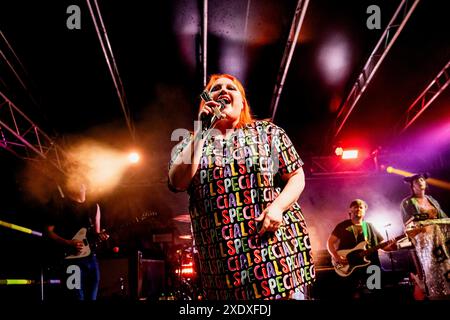 Beth Ditto of Gossip performs live in concert at Circolo Magnolia in Milano, Italy, on June 23, 2024 Stock Photo