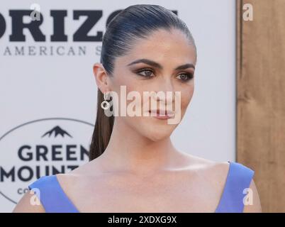 Los Angeles, USA. 24th June, 2024. Isabelle Fuhrman arrives at the HORIZON: AN AMERICAN SAGA CHAPTER 1 Los Angeles Premiere held at the Regency Village Theatre in Westwood, CA on Monday, June 24, 2024. (Photo By Sthanlee B. Mirador/Sipa USA) Credit: Sipa USA/Alamy Live News Stock Photo