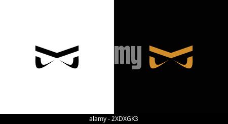 Modern and Unique letter M initials logo design Stock Vector