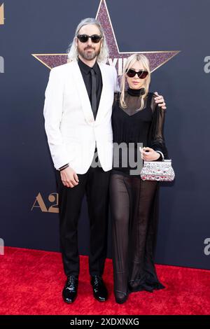 Hollywood, USA. 24th June, 2024. Ti West and Alison Wonderland attend the arrivals of A24's “MAXXXINE” at the TCL Chinese Theatre in Hollywood, CA on June 24, 2024. (Photo by Corine Solberg/SipaUSA) Credit: Sipa USA/Alamy Live News Stock Photo