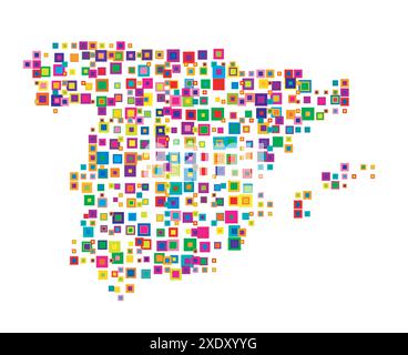 Spain Abstract Abstract Spain map Stock Vector Image & Art - Alamy