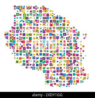 tanzania administrative and political vector map Stock Vector Image ...