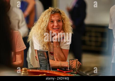 Bad Homburg, Hessen, Germany. 25th June, 2024. Katerina Siniakova (CZE) during the BAD HOMBURG OPEN presented by SOLARWATTT- WTA500 - Womens Tennis (Credit Image: © Mathias Schulz/ZUMA Press Wire) EDITORIAL USAGE ONLY! Not for Commercial USAGE! Stock Photo