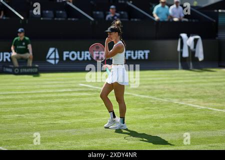 Bad Homburg, Hessen, Germany. 24th June, 2024. Tamara Korpatsch (GER) on court during the BAD HOMBURG OPEN presented by SOLARWATTT- WTA500 - Womens Tennis (Credit Image: © Mathias Schulz/ZUMA Press Wire) EDITORIAL USAGE ONLY! Not for Commercial USAGE! Stock Photo