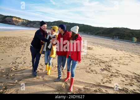 Lifestyles, Hendaya Beach Stock Photo