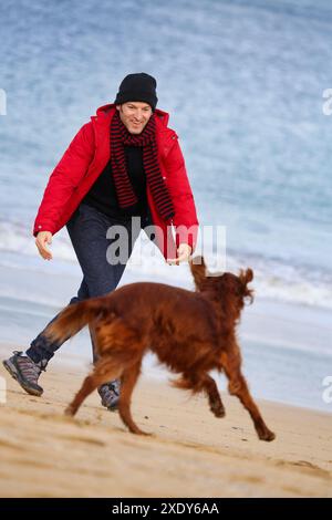 Lifestyles, Hendaya Beach Stock Photo