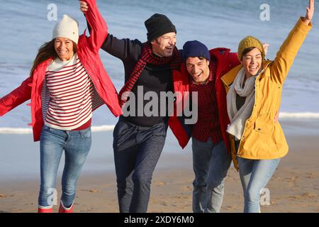 Lifestyles, Hendaya Beach Stock Photo