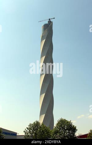 Thyssenkrupp test tower Rottweil Stock Photo