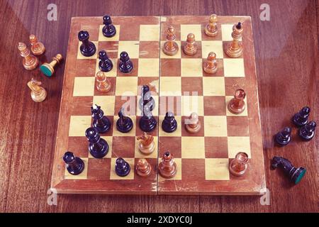 Chess match Tal - Geller  in Zurich 1959 Stock Photo