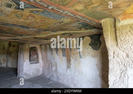 Ivanovo rock-hewn churches, Bulgaria Stock Photo