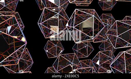 Geometric polygons Stock Photo