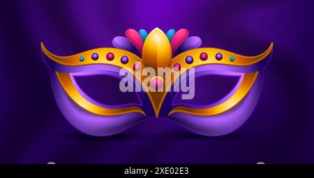 Carnival Mask vector illustration with stylish, shiny and modern design Stock Vector