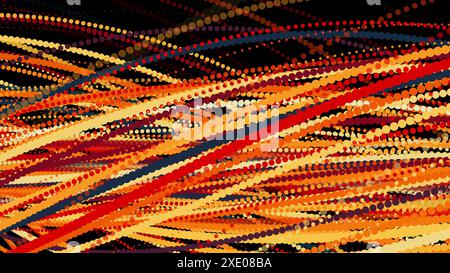 Spiral particles Stock Photo