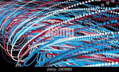 Spiral particles Stock Photo