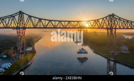 The famous Rendsburg High Bridge Stock Photo - Alamy