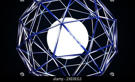 Technology Icosphere Stock Photo