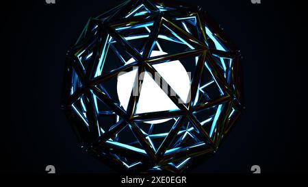 Technology Icosphere Stock Photo