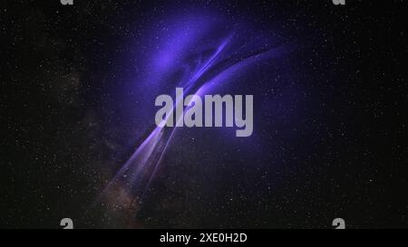 Abstract background with glow lighting Stock Photo