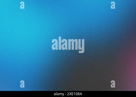 Blue to black abstract background with grainy texture fading in the background Stock Photo