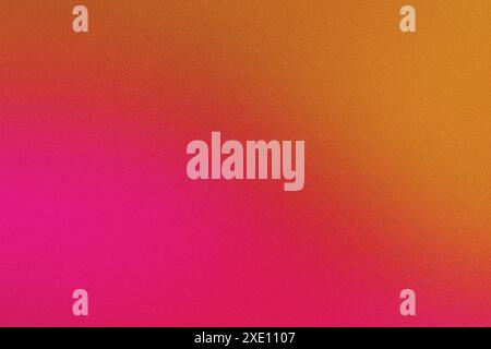 Grainy textured background featuring a gradient of pink and orange hues Stock Photo