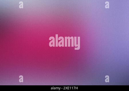 Grainy texture is overlaying a pink and purple gradient background Stock Photo