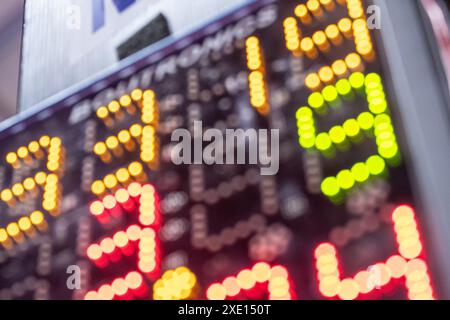 High school wrestling competition abstract in large gym venue Stock Photo