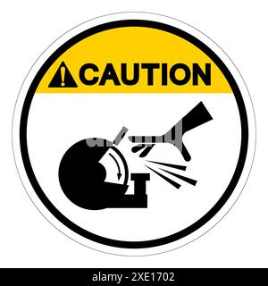 Fan Rotation Warning Sign rotating fan. hand Stock Photo - Alamy