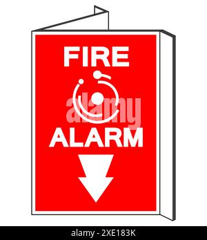 Fire Alarm Symbol Sign, Vector Illustration, Isolate On White Background Label.EPS10 Stock Photo