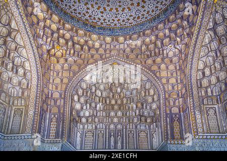 Shahi Zinda Mausoleum complex, Samarkand, Uzbekistan Stock Photo