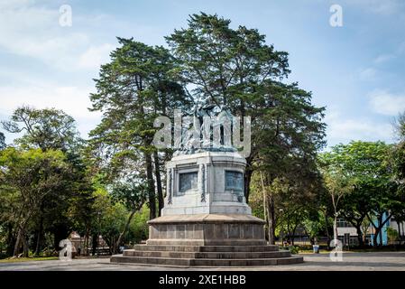 The Monumento Nacional showing the expulsion of William Walker from Central America, , Parque Nacional, or National Square, central located public par Stock Photo